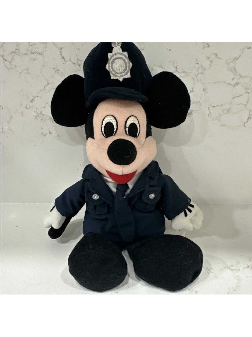 Disney Mickey Mouse Plush Police Officer - Black & Navy Blue